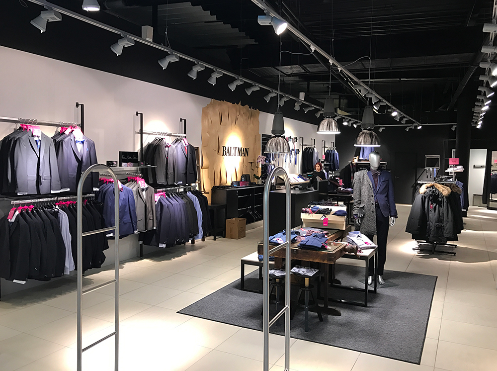 New shop interior for Baltman men's fashion shop - Roug